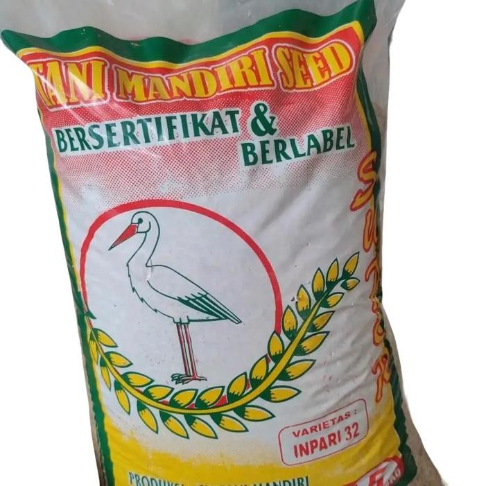 Benih Padi Inpari 32 Jumbo Bersertifikat Label Ungu 5 kg