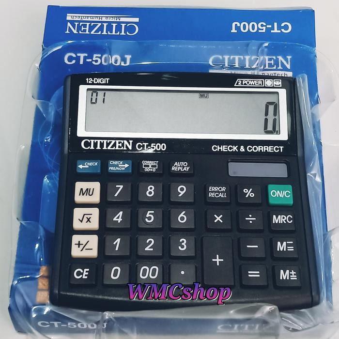 

Hot Sale! Citizen Calculator 12Digit Ct-500J Kalkulator Dagang Kantor Ct-500J