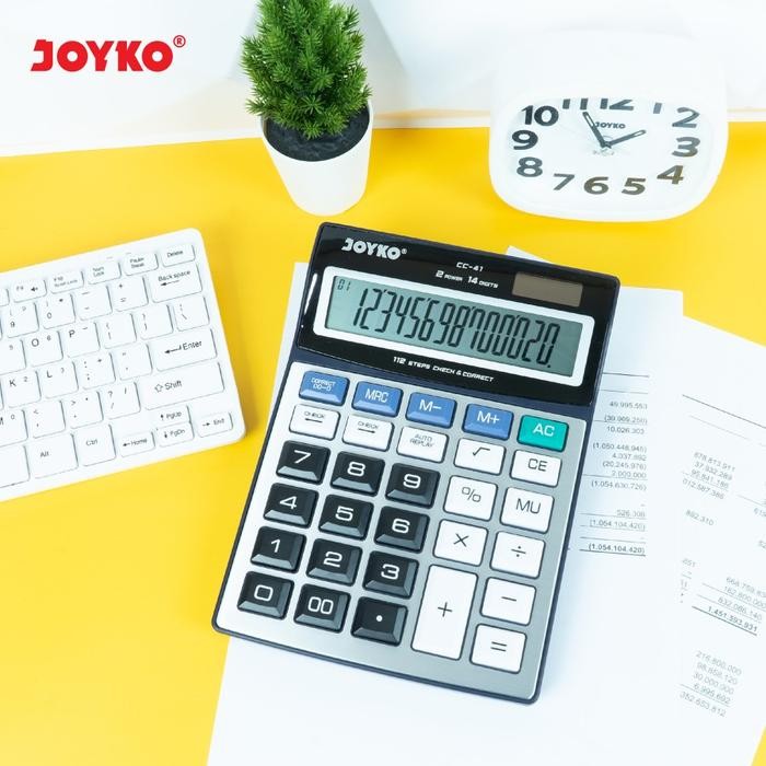 

Bisa Gosend! Kalkulator Big Display Joyko Cc-41 - Check Correct Calculator 14Digit
