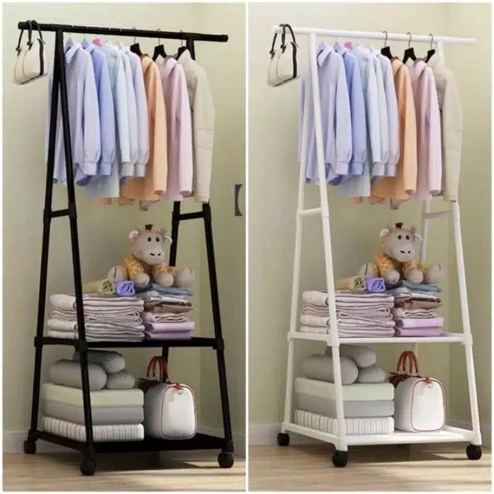 Informa Luxe - Triangle Standing Hanger Cloth Rak Besi Sepatu Gantung Handuk Jaket