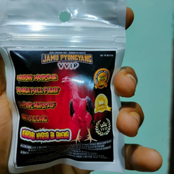 Jamu Pyongyang vvip (hitam) kemasan sachet