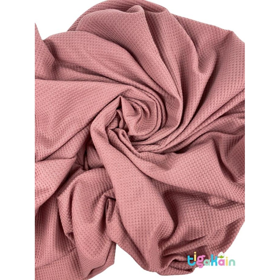 1 KILOGRAM KAIN WAFFLE KNIT BAHAN WAFFLE VNIQLO KODE 442