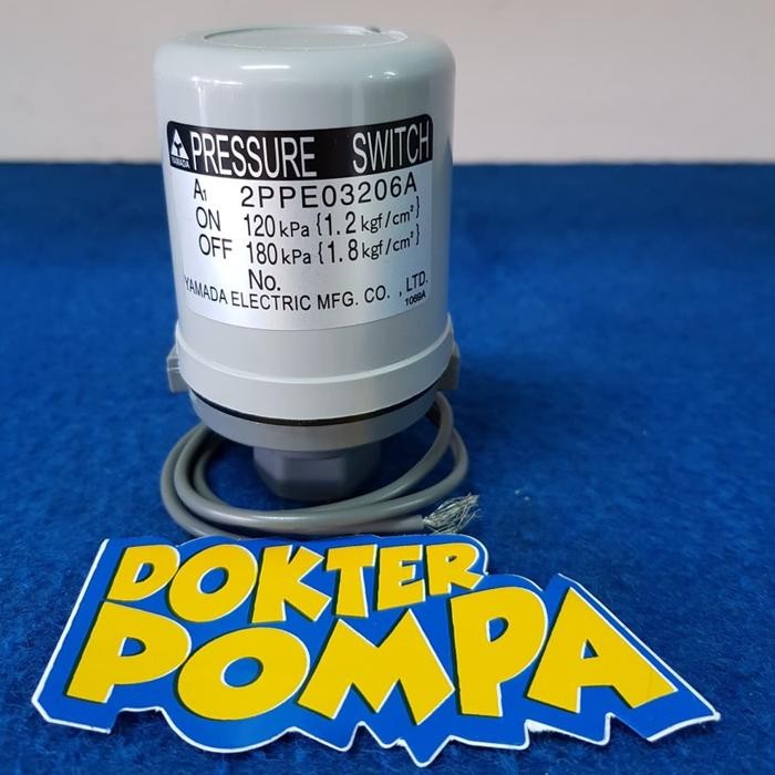 PRESSURE SWITCH YAMADA ON 1.2 OFF 1.8 1/4 KONEKSI, AUTOMATIC POMPA