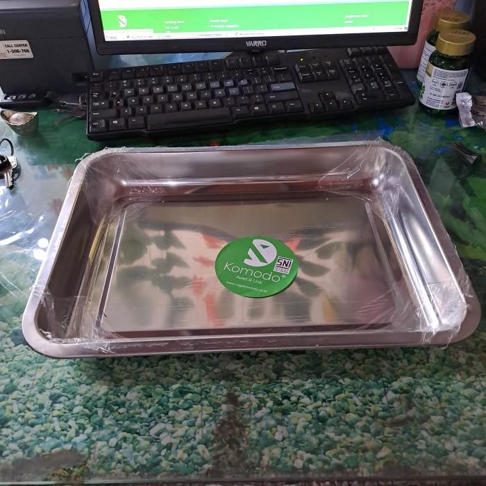 nampan segi galaxy komodo 40 nampan segi stainless tray prasmanan nampan prasmanan