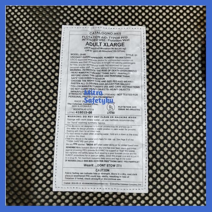 Pelampung Life Jacket Stearns I465