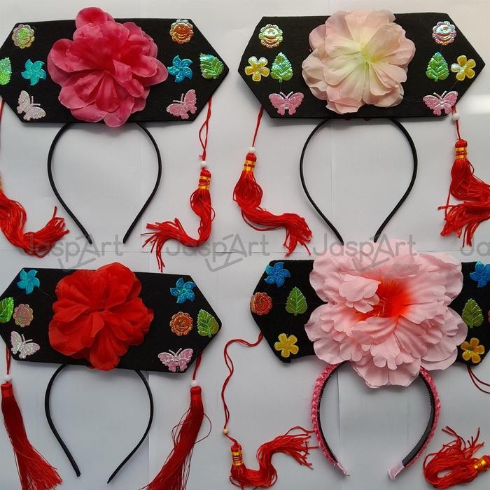 Pilihan- Bando Imlek / Bando Putri Huanzhu / Bando Bunga Anak Dan Dewasa