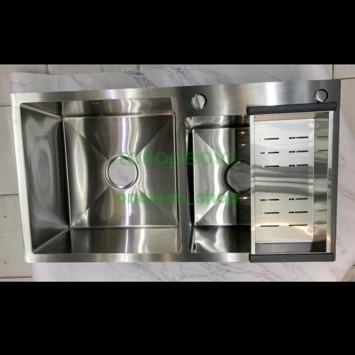 Bak cuci piring 2 lubang 8245 kitchen sink Onan 2 lubang