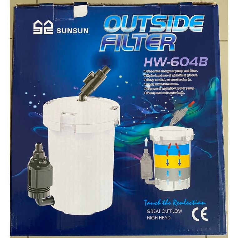SUNSUN OUTSIDE FILTER HW 604B U AKUARIUM