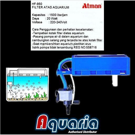 ATMAN HF950 FILTER ATAS AQUARIUM TOP FILTER