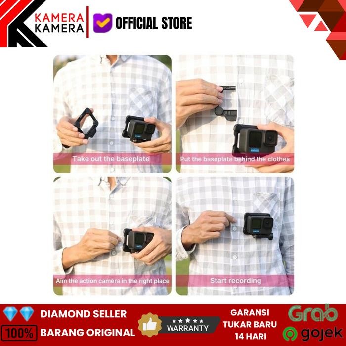 ULANZI GP-16 3 IN 1 MAGNETIC QUICK RELEASE BRACKET FOR ACTION CAMERA