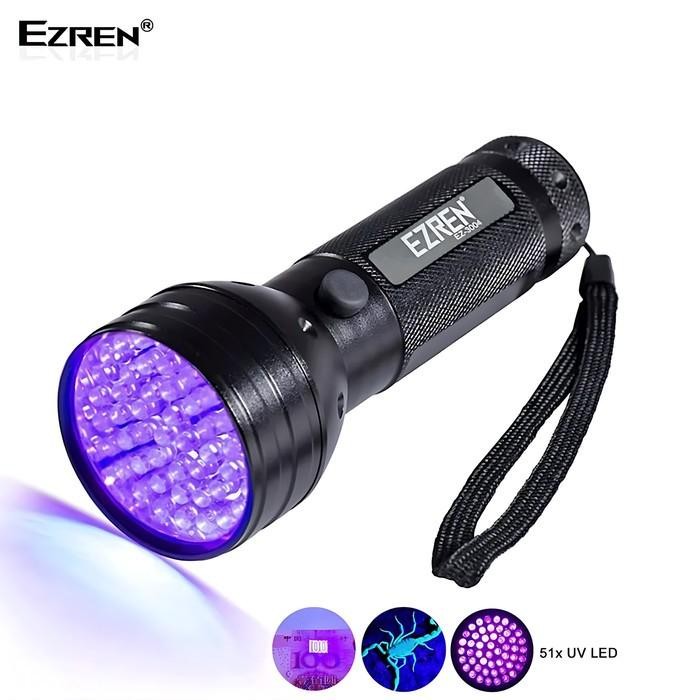 TERSEDIA EZREN EZ-3004 UV DETECTOR SENTER 400NM 51 LED - BATERAI