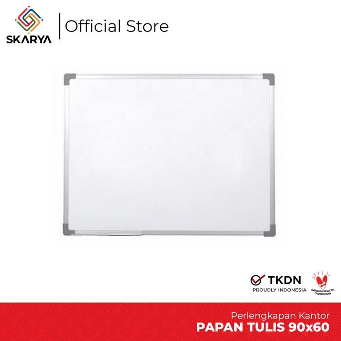 

Papan Tulis Whiteboard Magnetic 90 x 60 SIngle Face Sakana (Baru)