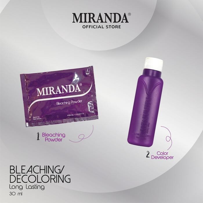 

Promo Miranda Paket Cat Rambut Mc6 Bleaching + Hair Color 30Ml Terlaris