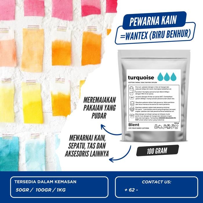 

Promo Pewarna Kain /Tie Dye/Batik //Turquoise//100Gram Termurah