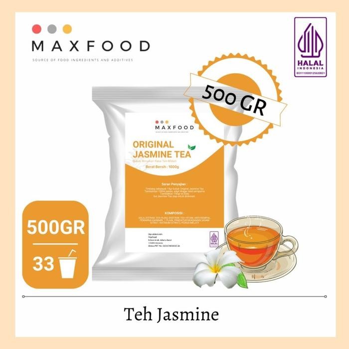

Promo Original Jasmine Tea Maxfood 500 Gram / Bubuk Minuman Teh Melati Maxfood 500 Gram Sale
