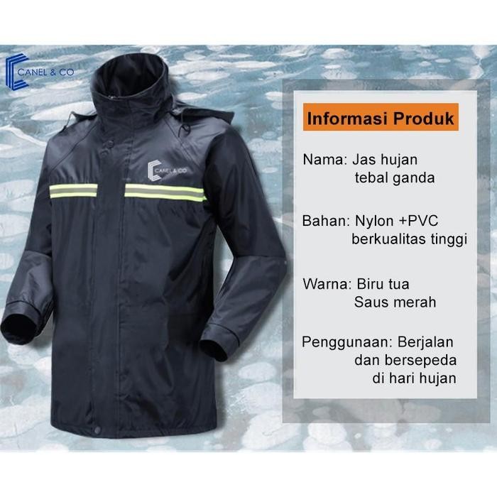 Pilihan- Canel&Co Jas Hujan Bahan Pvc Nilon Interlining Fabric Raincoat Safety