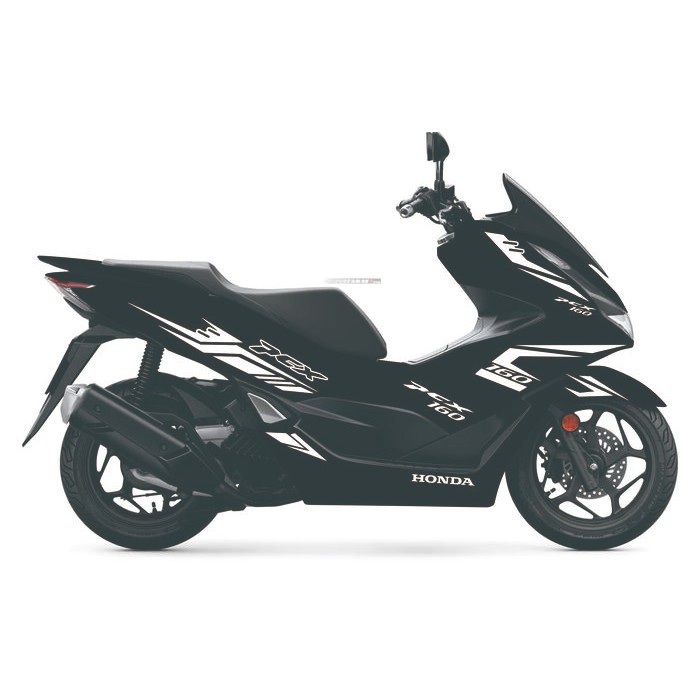 stiker lis/striping pcx hitam160