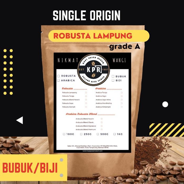 Kopi Pasar Rubuh - KPR - Robusta Lampung Asalan