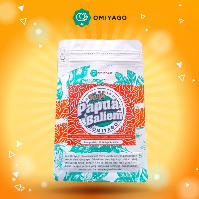 Biji Kopi Arabika Papua Baliem Omiyago 100gr