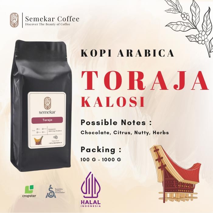 

Semekar Coffee - Kopi Arabica Toraja Origin Roasted Specialty Coffee Arabica Espresso