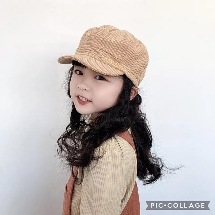 Pilihan- 4-8 Tahun Import Topi Baret Beret Keren Nice Polos Bahan Lembut Anak Laki Perempuan