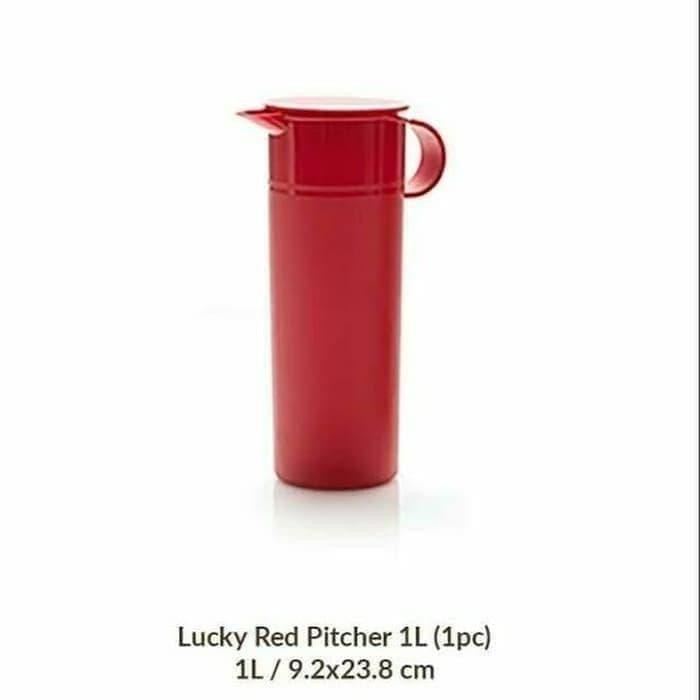 TUPPERWARE 1L LUCKY RED PITCHER PRELUDIO TEKO AIR 1LT 1 LITER PITCER U