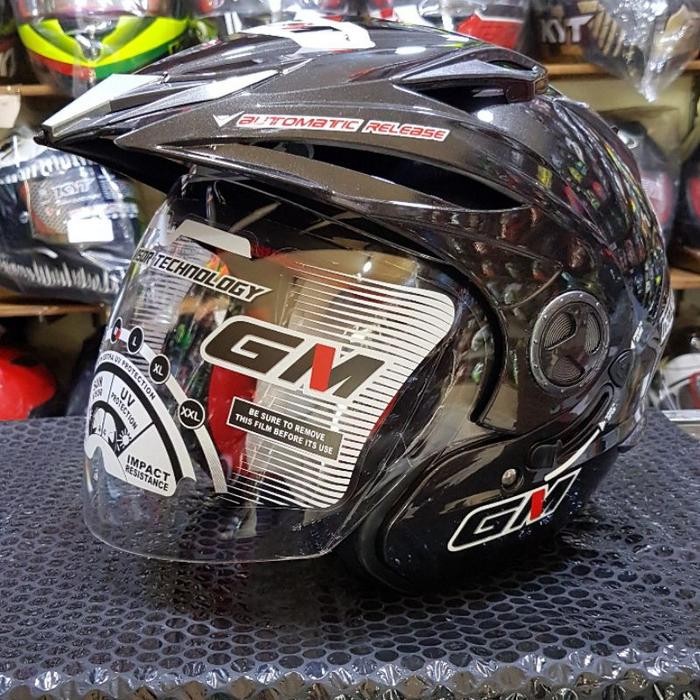 KACA HELM VISOR HELM GM NEW IMPREZZA CLEAR ORIGINAL