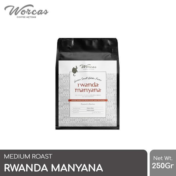 

WORCAS Arabica Rwanda Manyana 250 Gram - Medium Roast