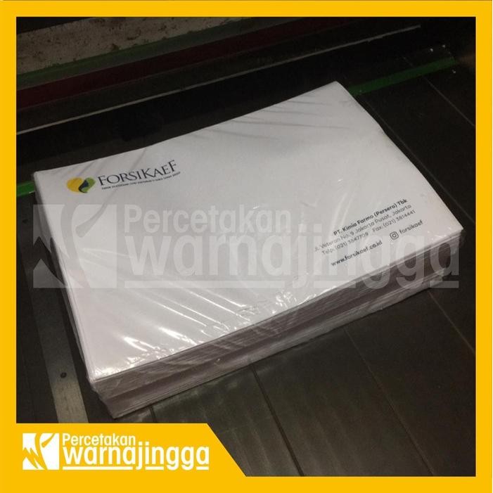 

CETAK AMPLOP FOLIO PUTIH - CETAK 3 WARNA - UKURAN 24X35CM KODE 112