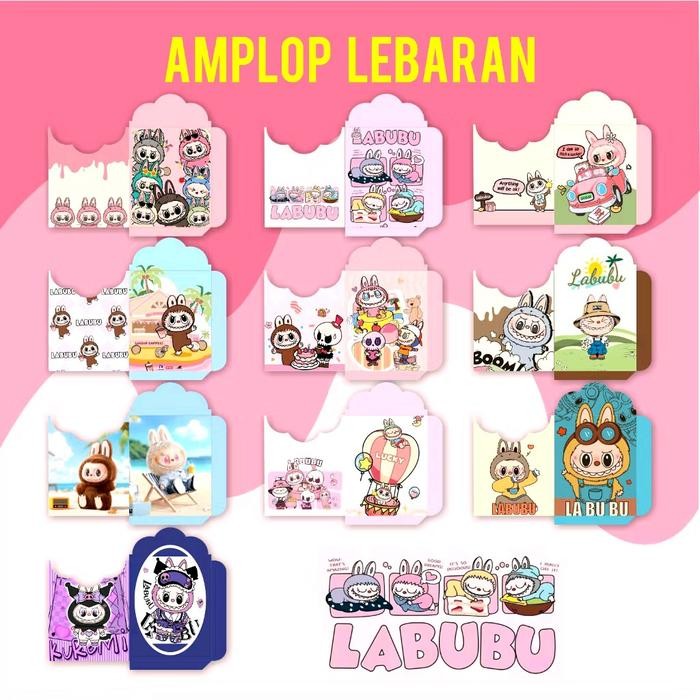 

( 1.000 LEMBAR ) AMPLOP LEBARAN MOTIF ATM / KARTUN / SNACK / MUSLIM SIZE MEDIUM PLASTIK KODE 1052