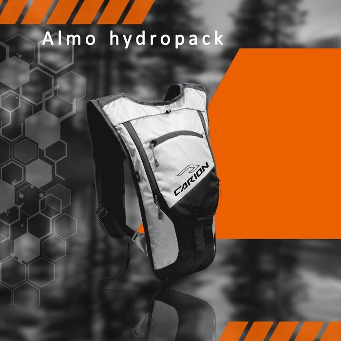 TERLARIS Tas Ransel Hydropack Sepeda Running Trail Carion Almo Grey Bag