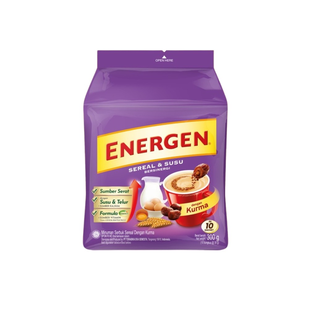 

Energen Sereal Kurma Pouch Isi 10 x 30 gram