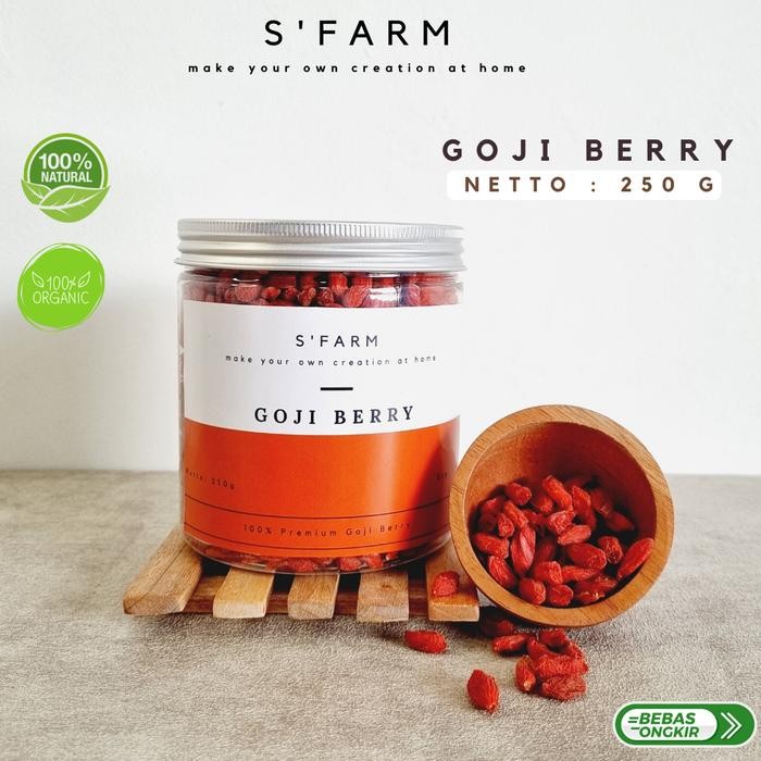 

Goji Berry Organik - Premium Organic Goji Berry - Kemasan Jar Promo