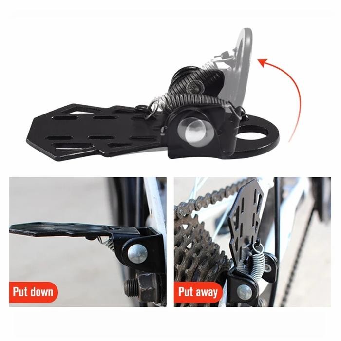 JTTOP" PEDAL BELAKANG SEPEDA JALU LIPAT PIJAKAN BONCENGAN