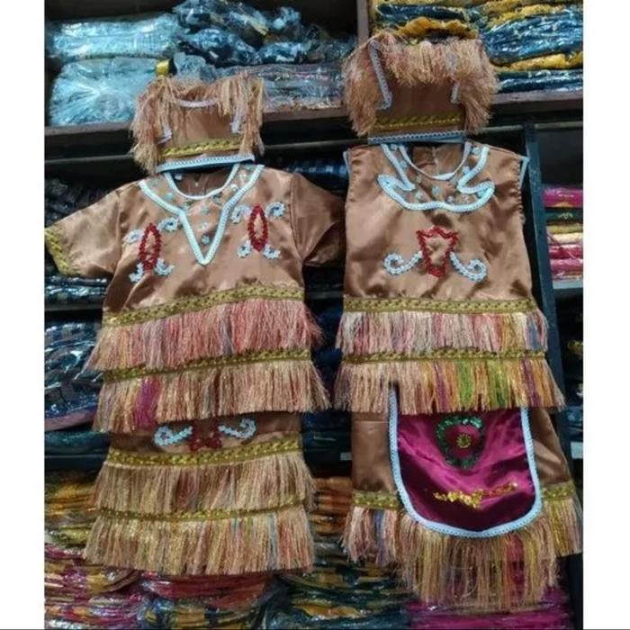 BAJU ADAT PAPUA ANAK TK - SD / PAKAIAN ADAT PAPUA / BAJU PAPUA