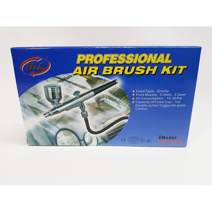 

Air Brush Kit Pen Brush Spray Gun Lukis Merk H&L