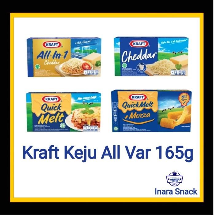

(Expert) Kraft Keju All in One Cheddar Quickmelt Mozza 165 gr