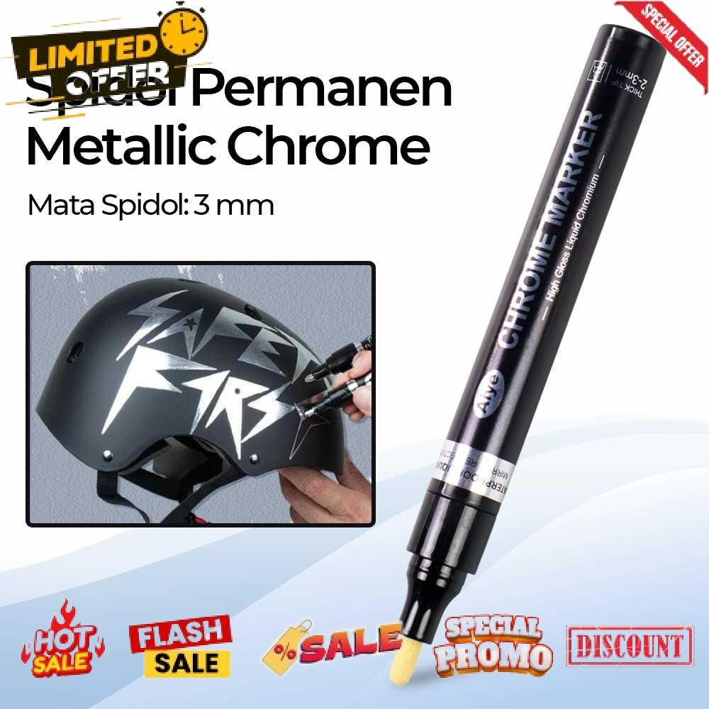 

Termurah Aiye Spidol Permanen Marker Metallic Chrome 3mm - AY-1004 Diskon