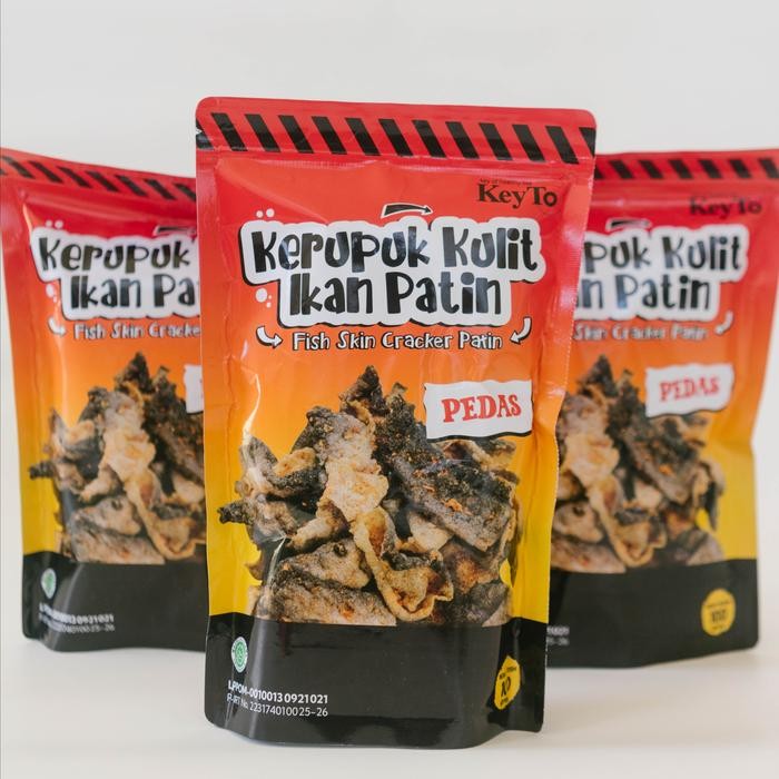 

Kerupuk Kulit Ikan Patin Gurih Rasa Original Dan Pedas Asin Asam Enak
