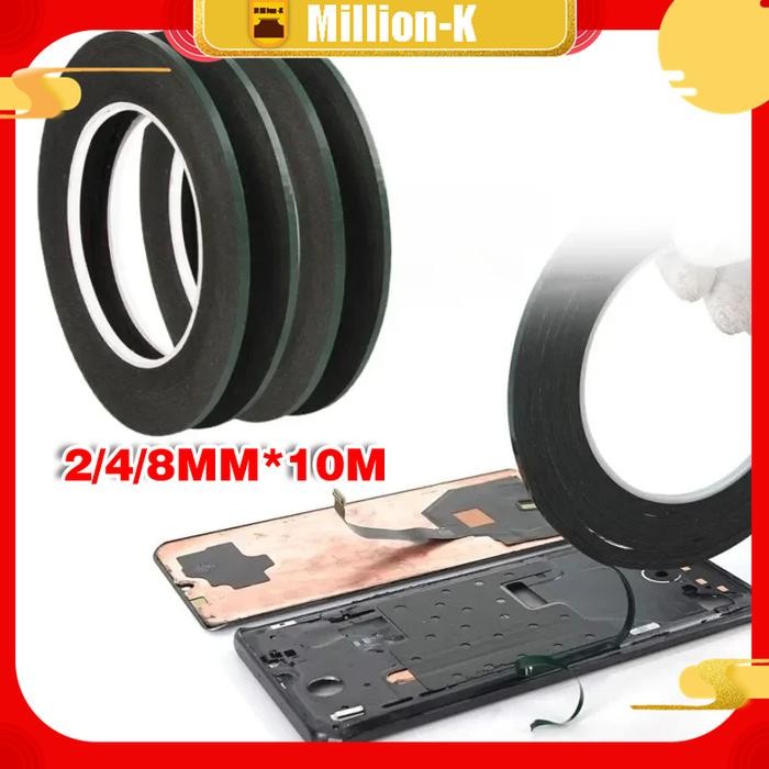 

Stok Baru 10m Double Tape Lcd Lakban Lem Touchscreen Lcd Double Tape Perekat Black Double Tape Tip