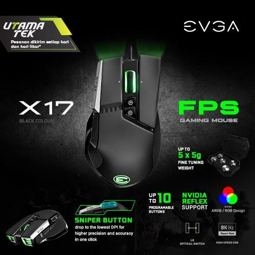 EVGA Gaming Mouse EVGA X17 Gaming Mouse 16000 DPI