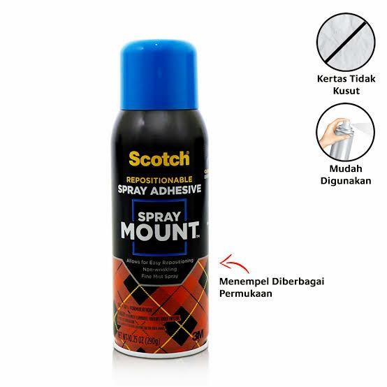 

Stok Baru Lem spray mount 3M scotch