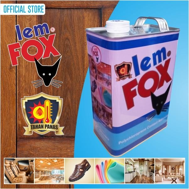 

Stok Baru Lem Fox Lem Karet Lem Kayu Lem HPL Biru Gallon 2,5 Kg