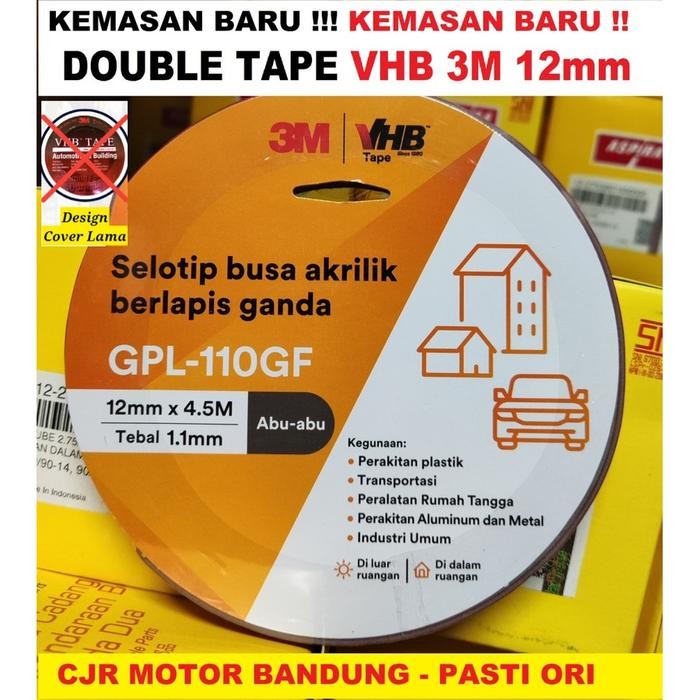 

Stok Baru 3M VHB 12mm DOUBLE TAPE BUSA SUPER REKAT VHB MERAH 3M ASLI ORI 4.5m