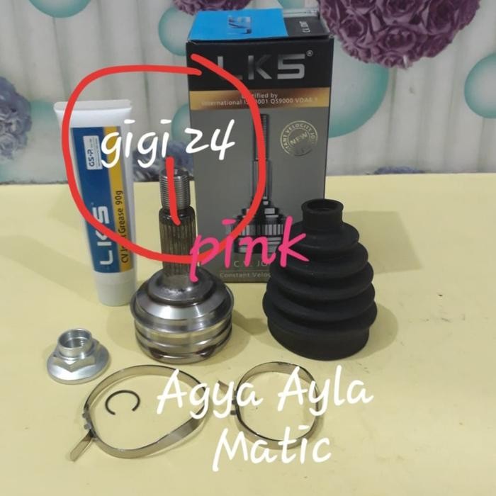 CV Joint Luar Outer As Roda Depan Luar Agya Ayla 1200cc Matic Manual