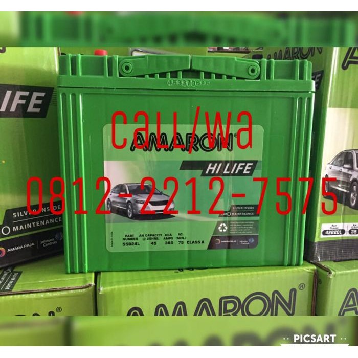 AKI NS60L AMARON HI LIFE GARANSI 1 TAHUN