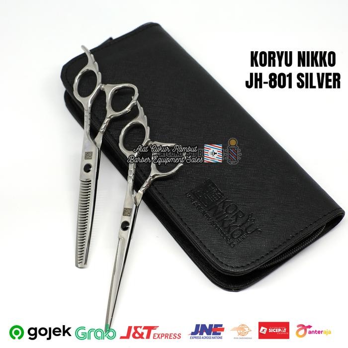 Gunting Potong Rambut Gunting Sasak Rambut Set Koryu Nikko Jh 801 Terlaris