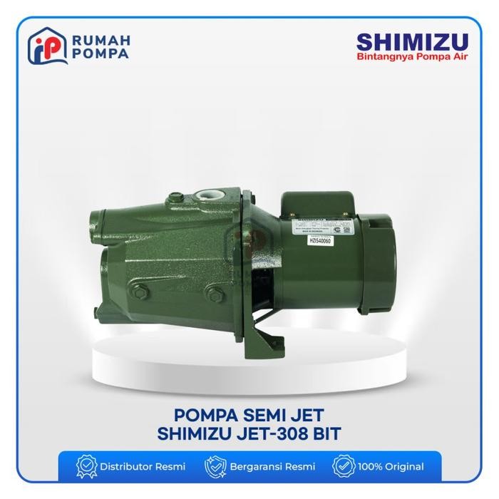Pompa Air Shimizu Semi Jet 308 BIT - Pompa Air Semi Jet 308 BIT Shimizu