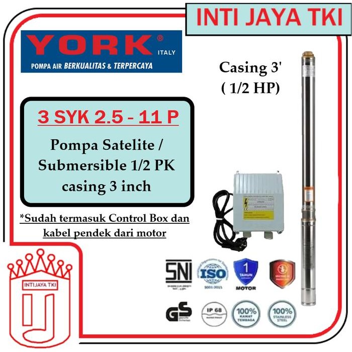 Pompa Submersible York SQ 3 in 1/2 PK
