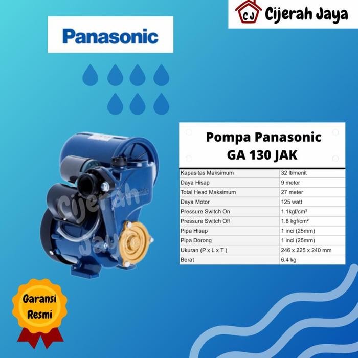 PANASONIC GA 130 JAK (OTOMATIS) MESIN POMPA AIR PANASONIC